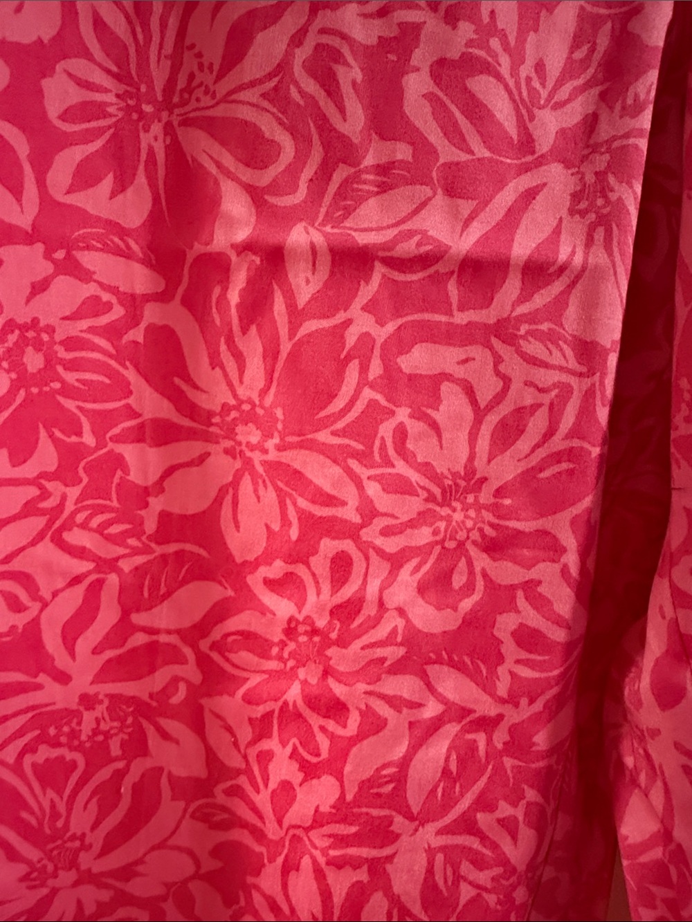 Worthington Pink Patterned Wide-Leg Pants plus size 18w vacation / report wear - Picture 3 of 8